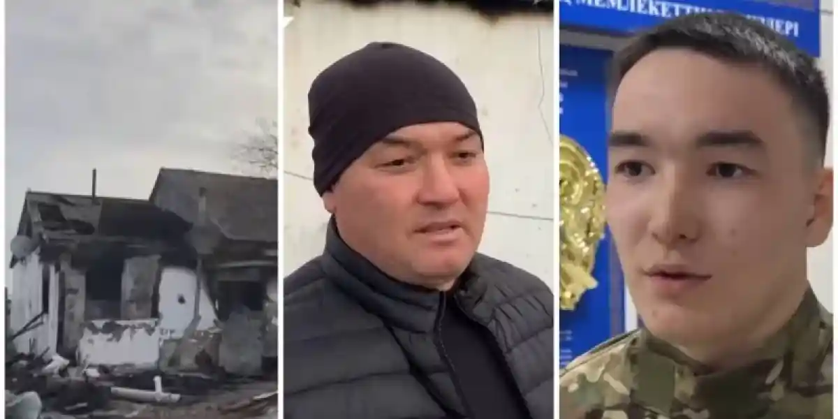 Ақмолада әкесі мен баласы үш баланы өрттен аман алып шықты