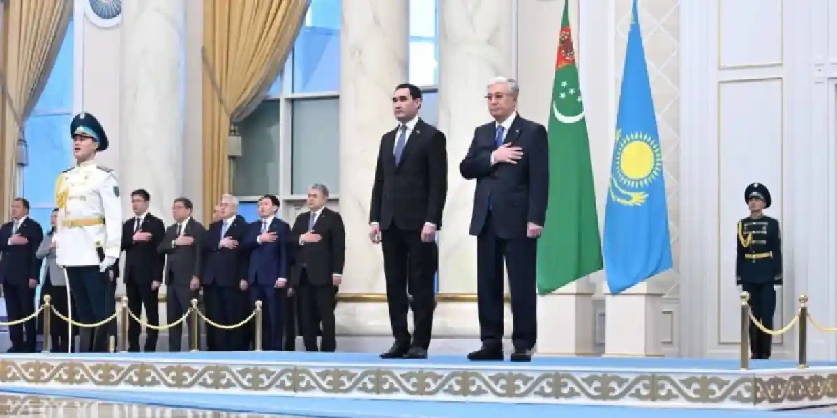 Мемлекет басшысы Ақордада Түрікменстан президентін қарсы алды