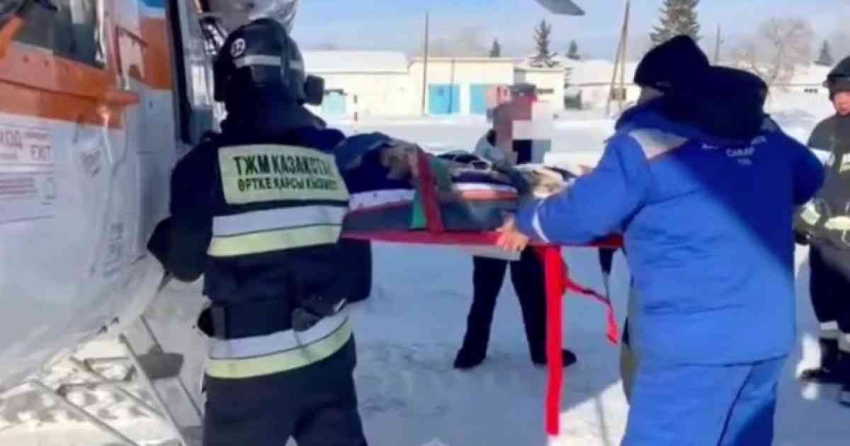 «Қазавиақұтқару» тікұшағы жүкті әйелге көмек көрсетті