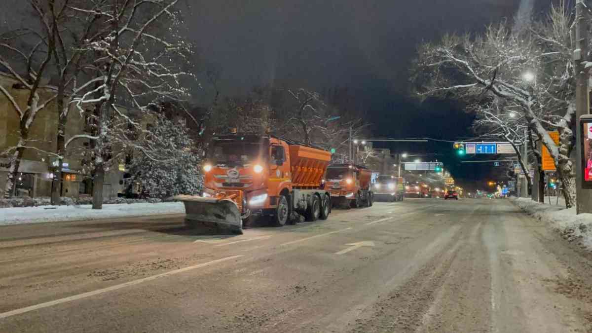 Алматыда 18 сантиметр қар түскен