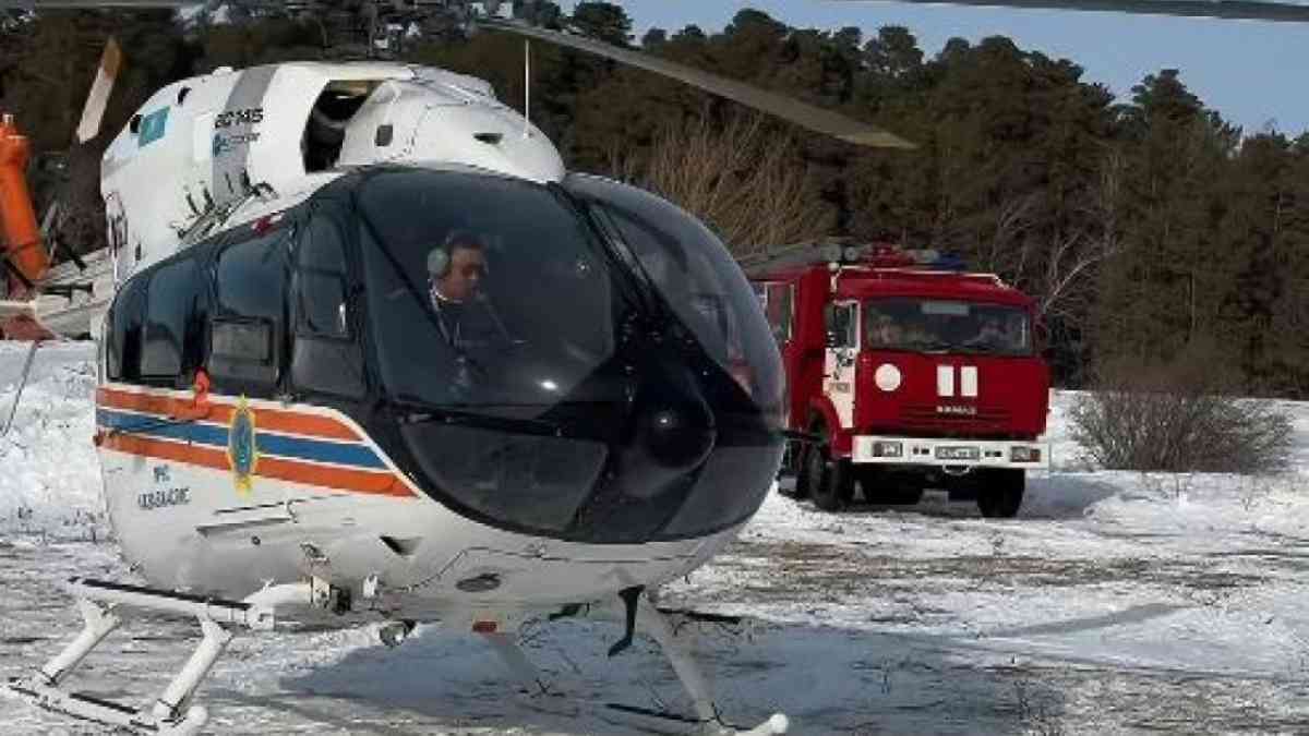 Көкшетауда аузы күйген баланы тікұшақпен жеткізді