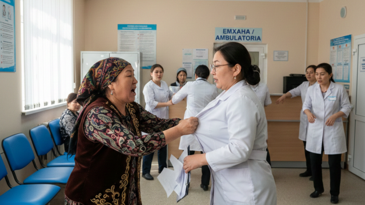 Дәрігерге қол көтерген әйел сотталды