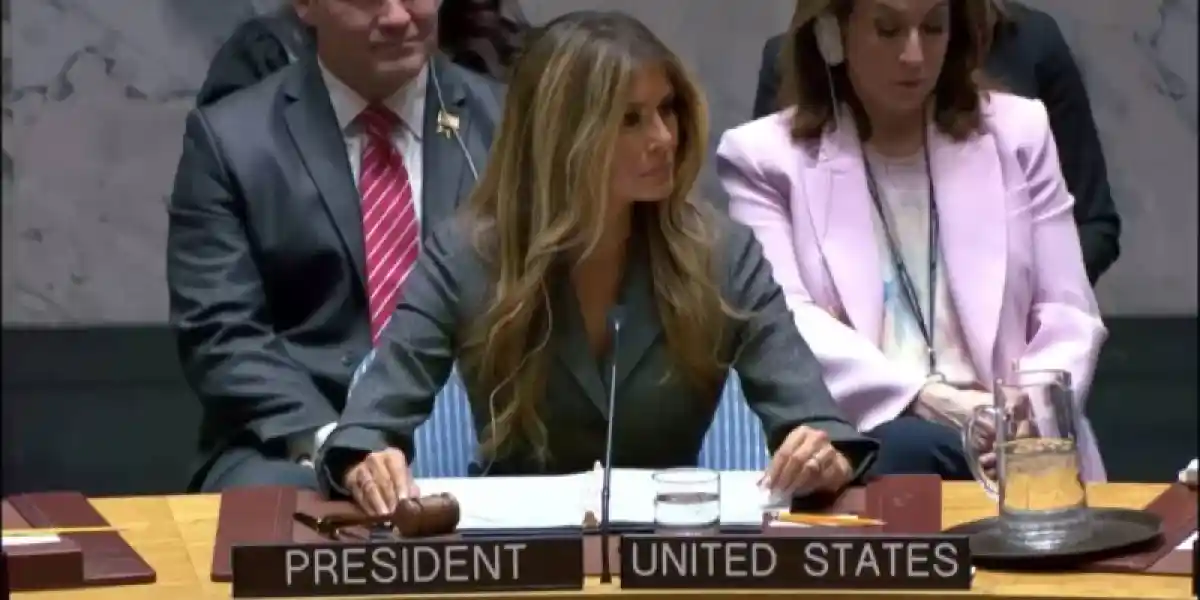 Мелания Трамп БҰҰ қауіпсіздік кеңесінде баяндама жасады