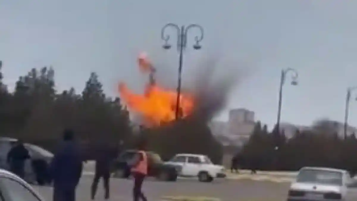 Ираннан ұшырылған дрон Әзербайжан әуежайына құлады