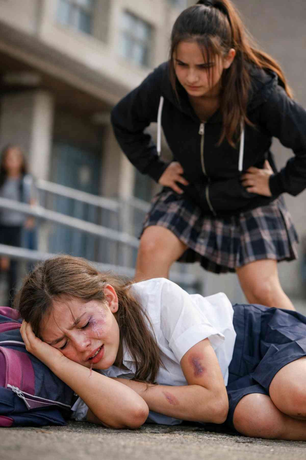 Таразда оқушы қызды қатарластары кастетпен ұрып, реанимацияға түсірген (видео)