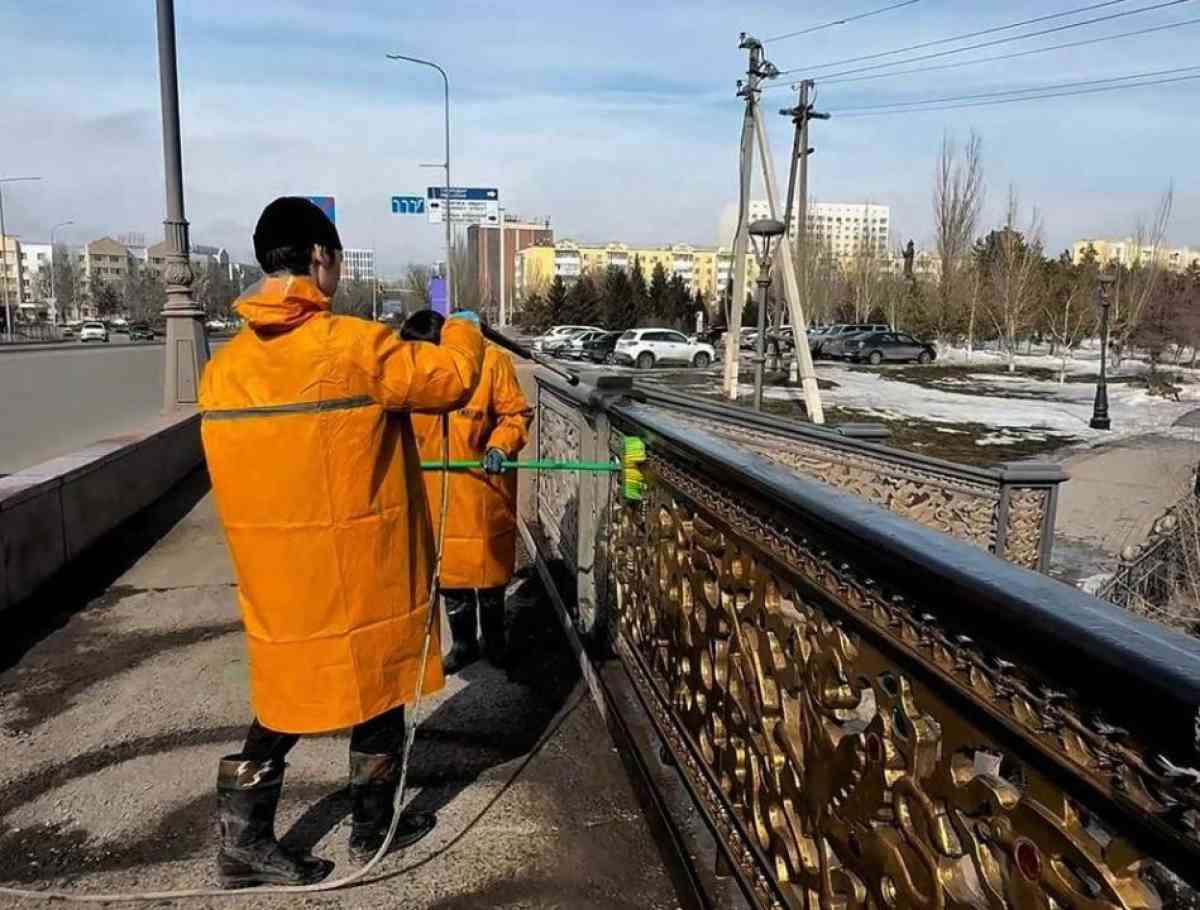 Астанада көктемгі тазалық жұмысы жүргізіліп жатыр