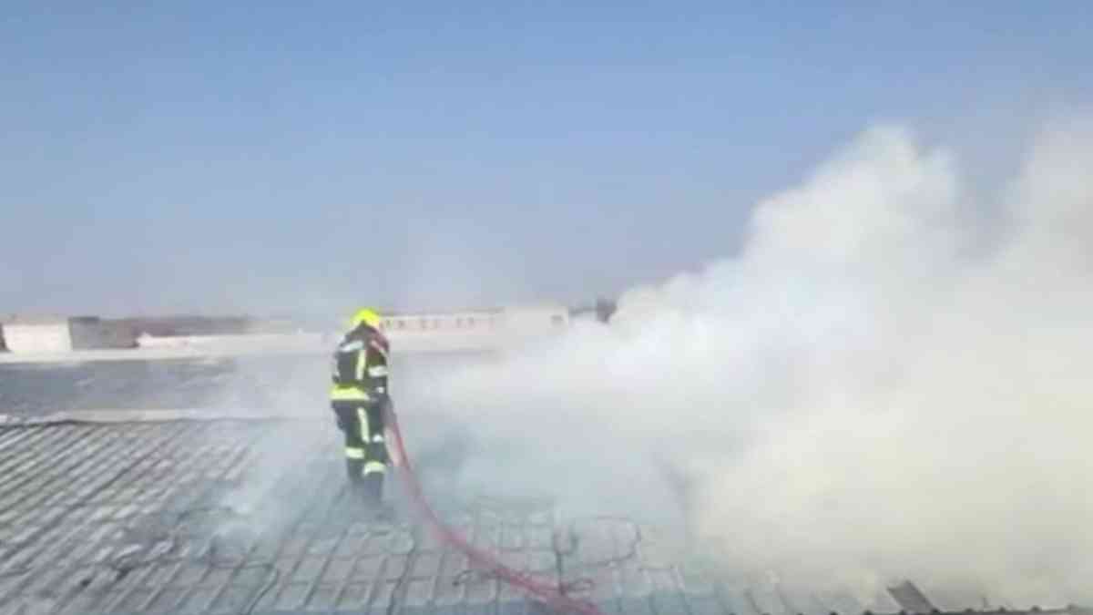 Алматыда салынып жатқан ғимаратта өрт шықты