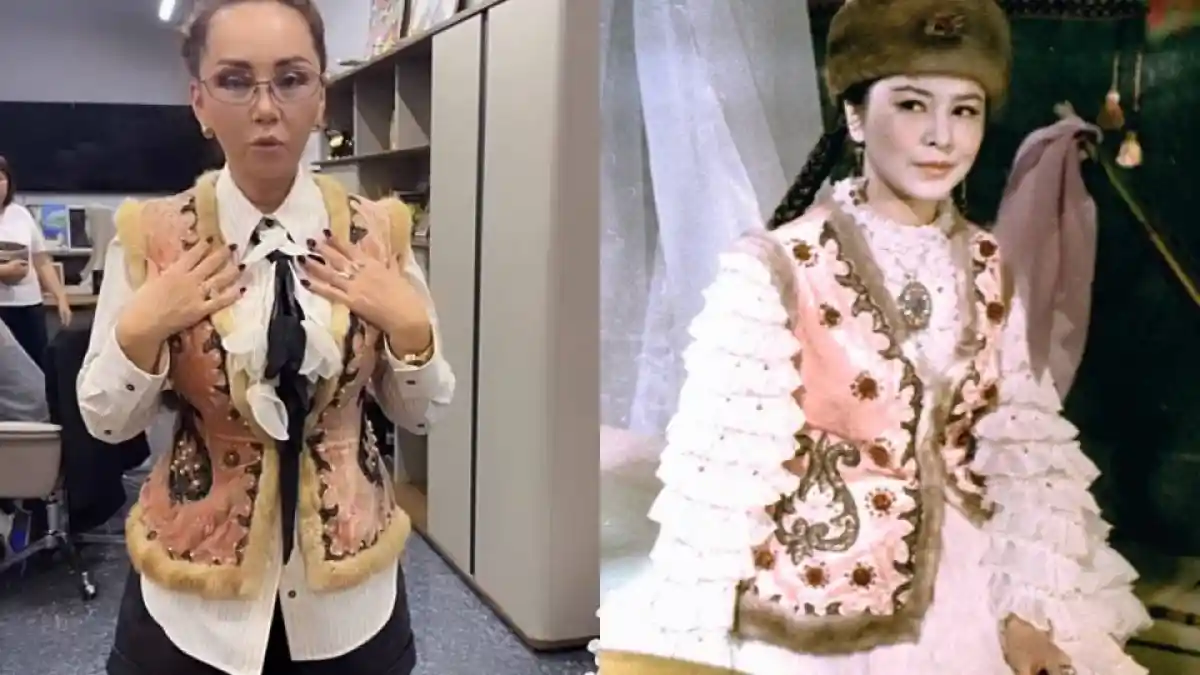 Баян Алагөзова "Қыз Жібектің" қамзолын киіп алған: қоғам қызу талқылап жатыр