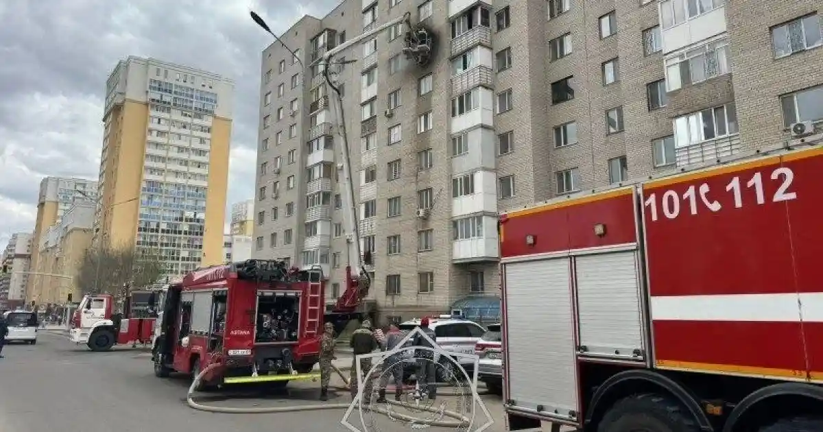 Астанада тұрғын үйдің бірінен өрт шықты