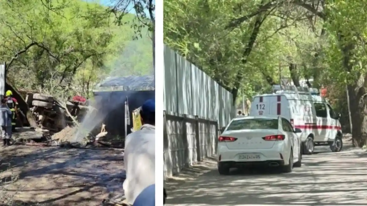 Алматыда жүк көлігі  аударылып қалған: қаза болғандар бар