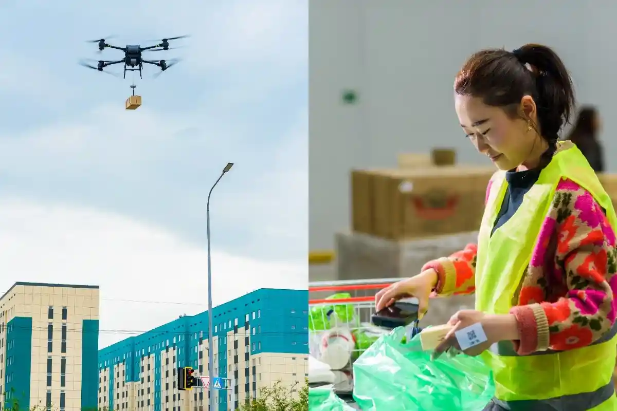 Шымкентте азық-түлік жақын арада дронмен жеткізіледі