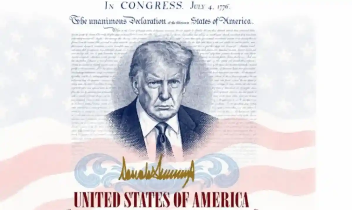 Бұдан былай АҚШ паспортында Трамптың портреті тұрады