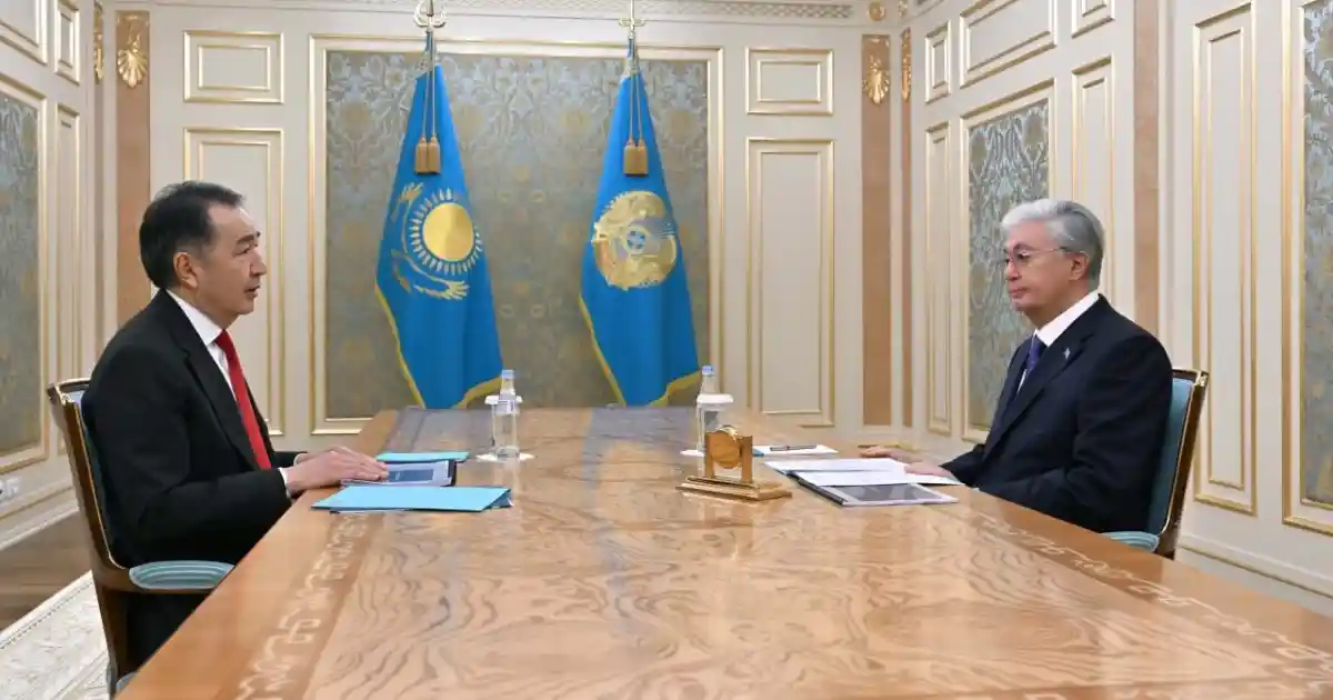 Президент Қасым-Жомарт Тоқаев Еуразиялық экономикалық комиссия алқасының төрағасы Бақытжан Сағынтаевты қабылдады
