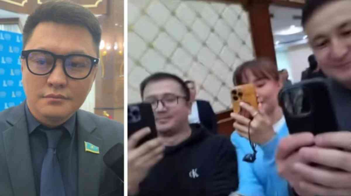 Депутат Дәулет Мұқаев Мәжіліске «тыңшы» көзілдірігін тағып келді: Журналистер наразылық білдіруде