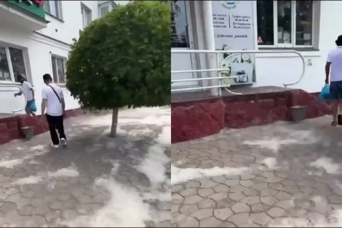 Петропавл «ақ ұлпаның» астында қалды
