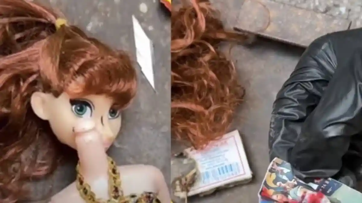 Әнші Айгүл Иманбаева өз суреті салынған қуыршақ тауып алған