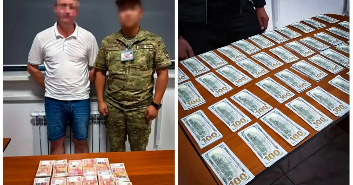Киімінің астына жасырылған: 70 мың АҚШ долларын алып өтпек болған адам ұсталды