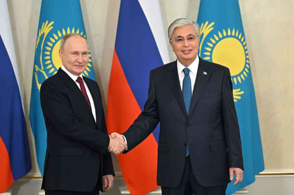 Мемлекет басшысы Путинге құттықтау жеделхатын жолдады